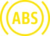 Anti-lock braking warning light