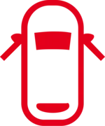 Atsidarančio (-ių) elemento (-ų) atidarymo įspėjamoji lemputė