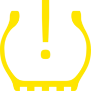 Tyre under-inflation warning light