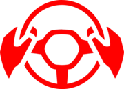 "Hands off steering wheel" detection warning light