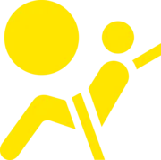 Spia di segnalazione guasto airbag lato conducente e passeggero anteriore