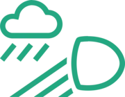 Lampka ostrzegawcza złej pogody