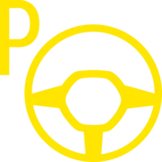 Handsfree-pysäköinti -toiminnon varoitusvalo    